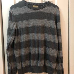 Gray Striped Sweater